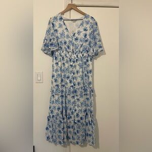 Baltic Born Blue and White Floral Dress